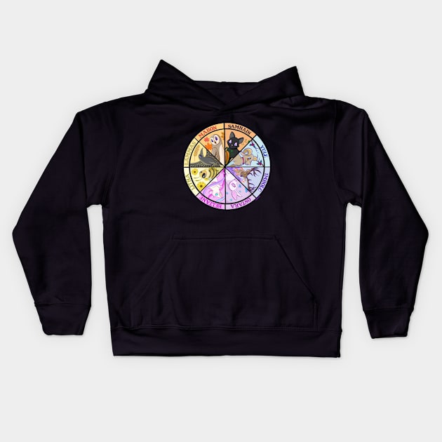 Wheel of the Year Kids Hoodie by MailoniKat